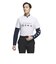アディダス（adidas）ゴルフウェア モックネック レイヤード EPW グラフィック 長袖ストレッチシャツ MKS00-HY0964WH