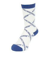 ROSASEN（ROSASEN）ゴルフ モノグラムレギュラー丈ソックス 046-49932-005