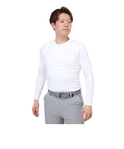 アンダーアーマー（UNDER ARMOUR）ゴルフ インナー ストレッチ 防寒 コールドギア フィッティド 長袖 クルーシャツ 1381819 100