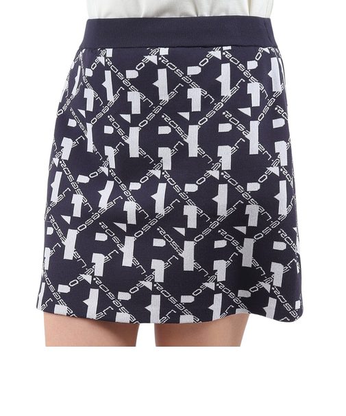 ROSASEN（ROSASEN）ゴルフウェア モノグラムジャカートエコニットスカート 045-79942-098