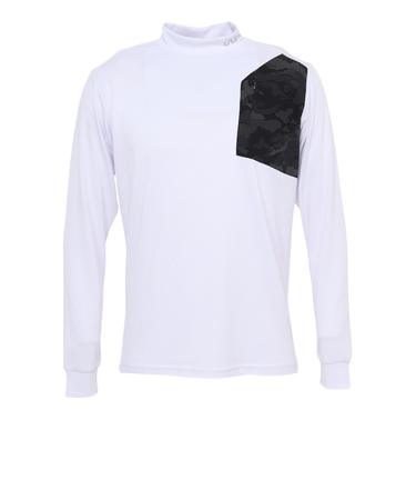 ザ・ワープ・バイ・エネーレ(The Warp By Ennerre)ゴルフウェア 発熱 BACK BRUSH 長袖モックネック WG5QTG06 WHT