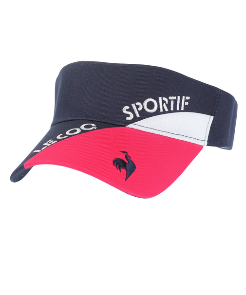 ルコックスポルティフ（lecoqsportif）ゴルフ 吸汗速乾 抗菌防臭 シーズンモチーフ 切り替えサンバイザー QGCWJC51 NV00