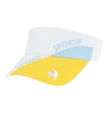 ルコックスポルティフ（lecoqsportif）ゴルフ シーズンモチーフ 切り替えサンバイザー QGCWJC51 WH00