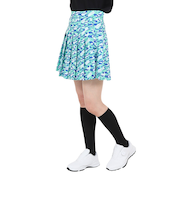 J.LINDEBERG(J.LINDEBERG)ゴルフウェア インナーパンツ付き 速乾 Adina シーズンプリントプリーツスカート 072-79848-02…