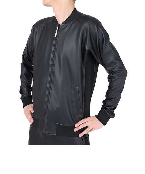 ROSASEN（ROSASEN）ゴルフウェア アウター A-Line ソフトストレッチ レザー風ブルゾン 047-59911-019