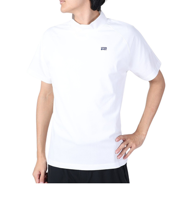 ROSASEN（ROSASEN）ゴルフウェア 半袖 A-Line モックネックロゴTシャツ 047-29941-004