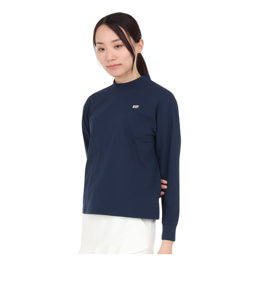 ROSASEN（ROSASEN）ゴルフウェア 吸水 速乾 A-Line 長袖モックネックシャツ 048-29911-098