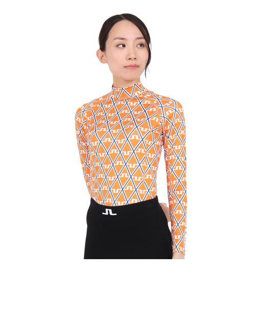 J.LINDEBERG(J.LINDEBERG)ゴルフウェア 吸水 速乾 シーズン柄プリント コンプレッショントップス 072-29911-035