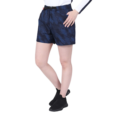 ROSASEN（ROSASEN）ゴルフウェア ストレッチリップドット迷彩柄中綿ショートパンツ 045-79043-098