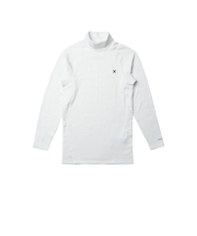 ハーレー（HURLEY）ゴルフウェア 防寒 保温 ファントム ワッフル インナー モックネック 長袖 MIW2312037-WHT