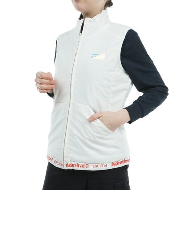 アドミラル ゴルフ（Admiral GOLF）ゴルフウェア フリースコンビリバーシブルベスト ADLA375-WHT