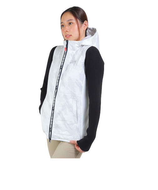 ROSASEN（ROSASEN）ゴルフウェア アウター ストレッチリップドット迷彩柄中綿ベスト 045-49071-005