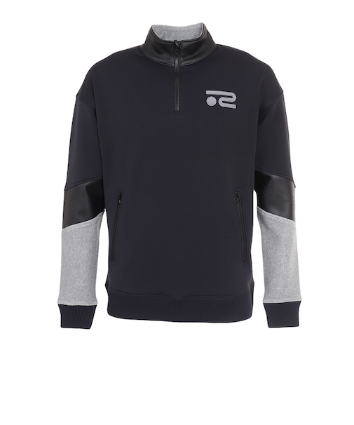 ROSASEN（ROSASEN）ゴルフウェア アウター A-Line コーデュラ裏フリース長袖ハーフジップ 047-39011-098