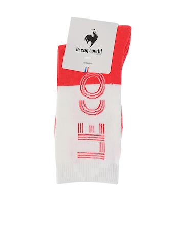 ルコックスポルティフ（lecoqsportif）ゴルフ 抗菌防臭 バイカラーレギュラー丈ソックス QGCWJB04 WHRD