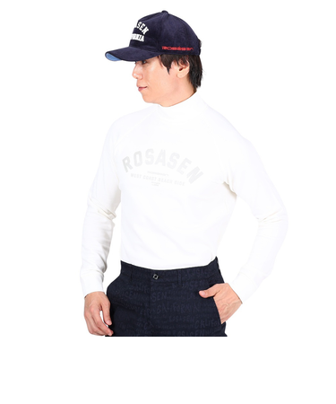 ROSASEN（ROSASEN）ゴルフウェア 防風 発熱 ラグウォームベア天竺裏起毛長袖ハイネック 044-29012-005