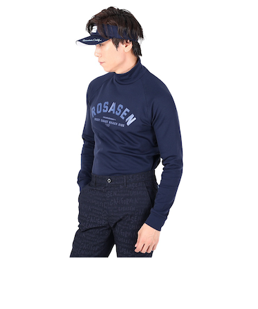 ROSASEN（ROSASEN）ゴルフウェア 防風 発熱 ラグウォームベア天竺裏起毛長袖ハイネック 044-29012-098