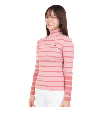 ROSASEN（ROSASEN）ゴルフウェア A-Line リブハイネック長袖ニット 048-19013-073