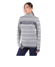 クランク(CLUNK)ゴルフウェア 発熱 長袖 成型ジャガードハイネックシャツ ヒートクロス CL5QUG20 WHT