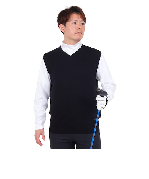 エピキュール（epicure）ゴルフウェア 14GG天竺Vネックベスト 151-40970-019