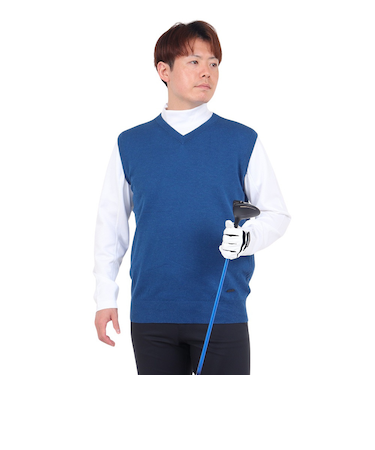 エピキュール（epicure）ゴルフウェア 14GG天竺Vネックベスト 151-40970-097