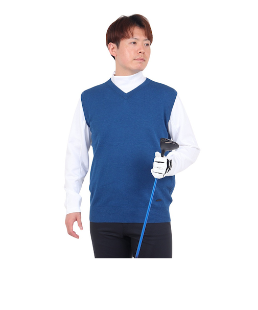 エピキュール（epicure）ゴルフウェア 14GG天竺Vネックベスト 151-40970-097