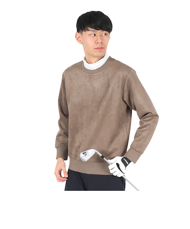 ニューエラ（NEW ERA）ゴルフウェア 長袖 スウェット クルーネック Poly Suede ポリスウェード 13821760