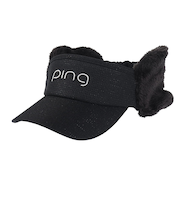ピン（PING）ゴルフ イヤーマフバイザー HW-L2310 BK 37147
