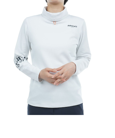 アドミラル ゴルフ（Admiral GOLF）ゴルフウェア 発熱 ストレッチ ハイネックシャツ ADLA382-WHT