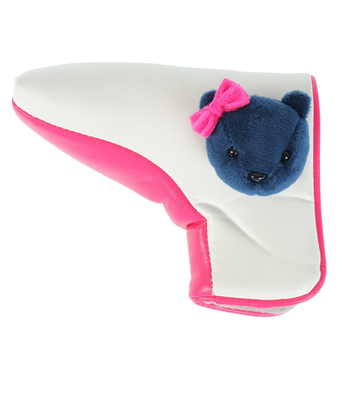 オデッセイ(ODYSSEY)ゴルフ パター用 ヘッドカバー ブレード型 ピン型 ベア 5523154HC BEAR BL NVY FW 23