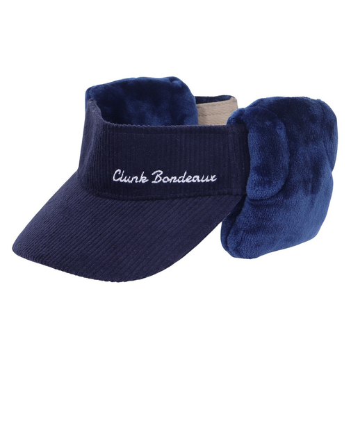 クランク（CLUNK）ゴルフ 吸汗速乾 2WAY コーデュロイ イヤーフラップバイザー CL5QWD29 NVY