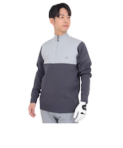 トミーアーマー（Tommy Armour）ゴルフウェア Tech ニット 長袖ハーフジップ TAPLU23F030004 GRY