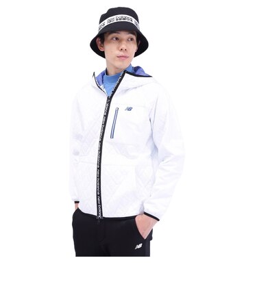 ニューバランス（new balance）ゴルフウェア ダイヤ柄キルト フルジップ フーディー 012-3220005-030