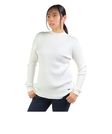 エピキュール（epicure）ゴルフウェア 抗菌 防臭 リブミックスモックネック 長袖 プルオーバー 152-19010-004