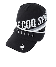 ルコックスポルティフ（lecoqsportif）ゴルフ 防寒 庇付きニットキャップ QGBWJC10 BK00