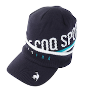 ルコックスポルティフ（lecoqsportif）ゴルフ 防寒 庇付きニットキャップ QGBWJC10 NV00