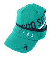 ルコックスポルティフ（lecoqsportif）庇付きニットキャップ QGBWJC10 GR00