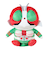 ホクシン（Hokushin）ゴルフ ヘッドカバー ドライバー用 仮面ライダー V3 KRHD004 KRHC DR V3