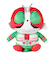 ホクシン（Hokushin）ゴルフ ヘッドカバー ドライバー用 仮面ライダー V3 KRHD004 KRHC DR V3