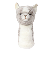 ドライバー用ヘッドカバー ネコ グレー BH8266