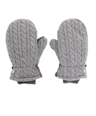 マンシング（MUNSING）ゴルフ 防寒 保温 手袋 ミトングローブ ケーブル編み ハンドウォーマー MGCWJD50 GY00