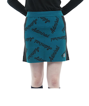 アドミラル ゴルフ（Admiral GOLF）ゴルフウェア 保温 ロゴジャガードニットスカート ADLA295-BGRN