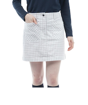 ゴルフウェア 千鳥チェック柄 スカート THLA264-WHT