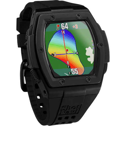 ショットナビ ゴルフ用腕時計型GPSナビ AIR EX ブラック ゴルフ