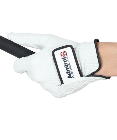 アドミラル ゴルフ（Admiral GOLF）ゴルフ手袋 左手用 グローブ ADMG4AG-ホワイト