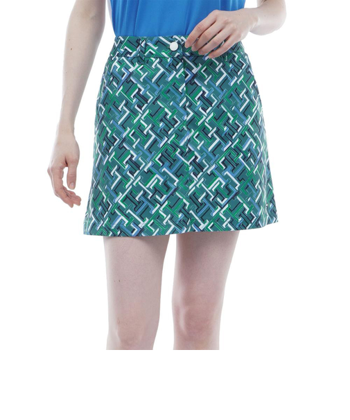 ゴルフウェア モノグラム スカート THLA405-GRN