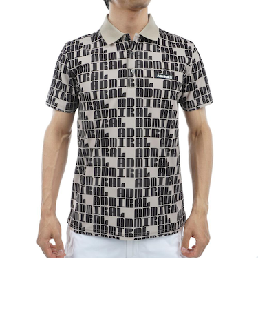 アドミラル ゴルフ(Admiral GOLF)ゴルフウェア 半袖 ロゴモノグラム ポロシャツ ADMA406-SND