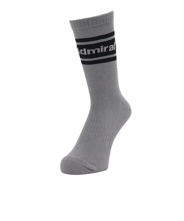 アドミラル ゴルフ（Admiral GOLF）ゴルフ 吸汗速乾 抗菌防臭 ライン ミドルソックス ADMB4ABM-GRY