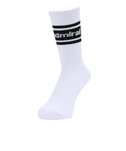 アドミラル ゴルフ（Admiral GOLF）ゴルフ 吸汗速乾 抗菌防臭 ライン ミドルソックス ADMB4ABM-WHT