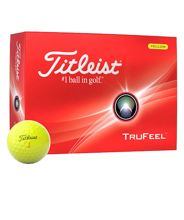 タイトリスト（TITLEIST）ゴルフボール 24 TRUFEEL YELLOW T6136S-J ダース(12個入り)