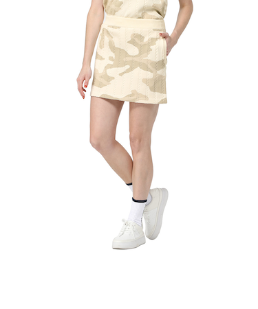 ROSASEN（ROSASEN）ゴルフウェア カモフラジャガードケーブルエコニットスカート 045-71241-006
